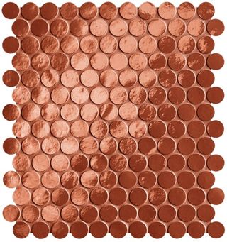 Floor-Gres Glim мозаика Rosso Cuore Round Mosaico Brillante 29.5*32.5