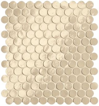 Floor-Gres Glim мозаика Beige Round Mosaico Brillante 29.5*32.5