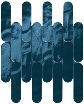 Floor-Gres Glim мозаика Blu Navy Curve Mosaico Brillante 29*29.5