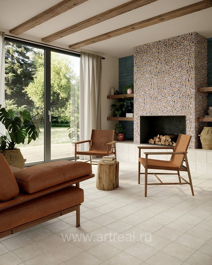 Керамогранит Marca Corona Terracreta в интерьере