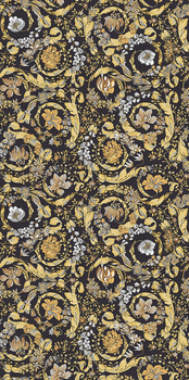 Versace Icons керамогранит Black/Gold Barocco Garden 60*120*7
