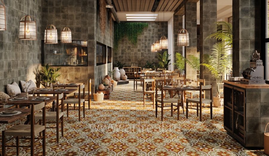 Керамогранит Peronda FS Barna в интерьере