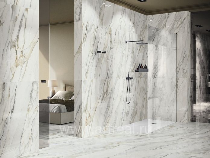 Керамогранит Ape Ceramica Arabescato в интерьере