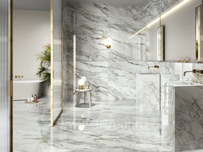 Керамогранит Ape Ceramica Arabescato в интерьере