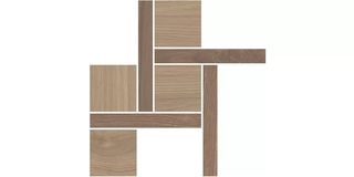 Kerama Marazzi Альберони керамогранит Декор Альберони 3 Коричневый Матовый Обрезной 27.5*27.5*9