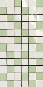 Dado Alterego мозаика Mosaico Random Bianco-Verde 20*40