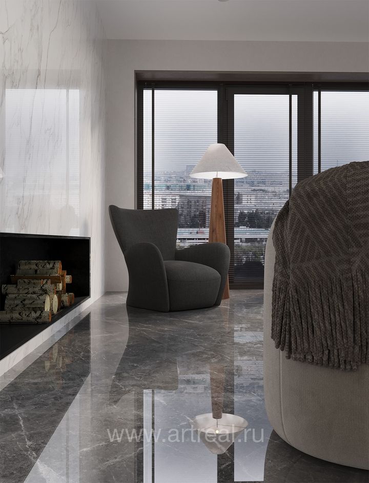 Керамогранит StaroSlabs Double Polished в интерьере