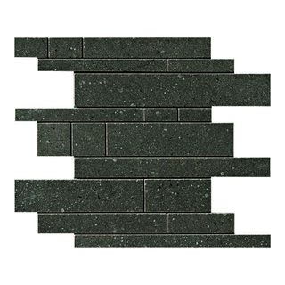 Cer-edil Stone мозаика Black Brick Modulo 31*32