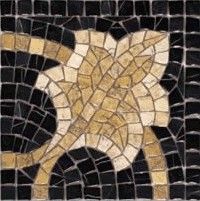 Vives Iliada декор Cantonera Afrodita Negro 20*20