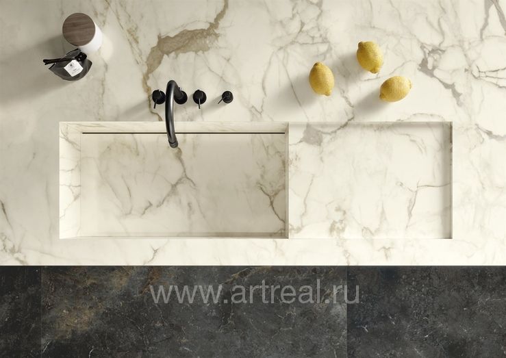 Ariostea Infinity Black Керамогранит Ariostea Infinity Black в интерьере