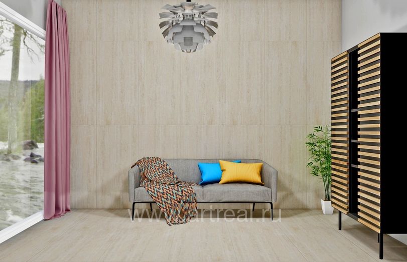 Керамогранит Gresant Travertino Beige в интерьере