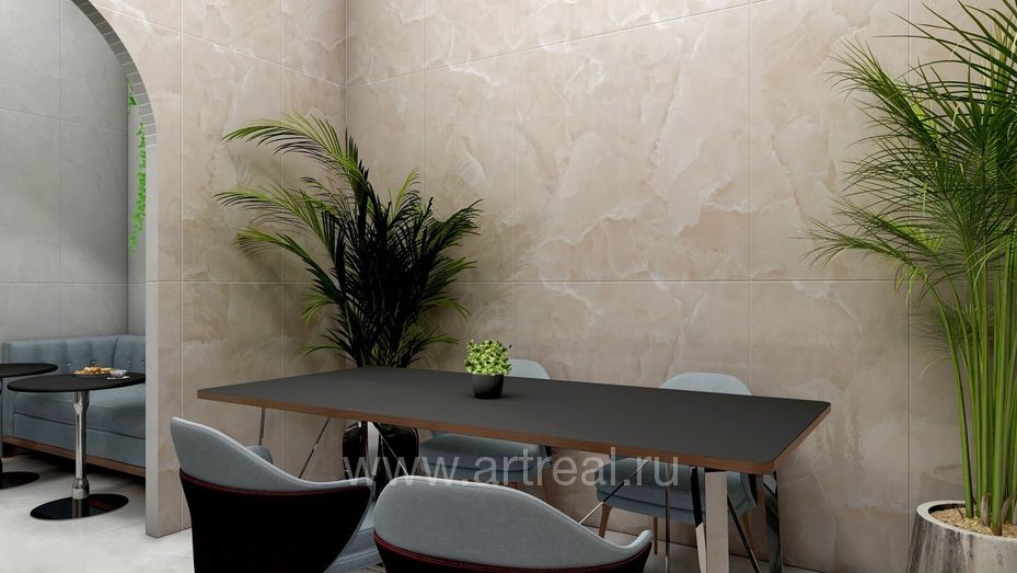 Керамогранит Gresant Rose Onyx в интерьере