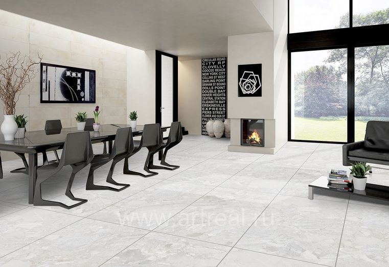 Керамогранит Gresant Mizzel Bianco в интерьере
