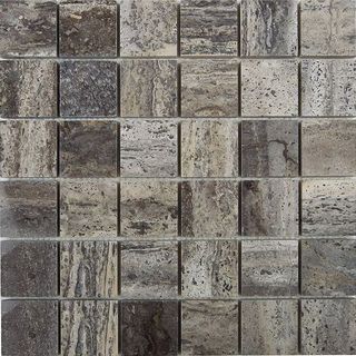 Chakmaks Mosaic Anatolian Stone мозаика Silver 31.8*31.8