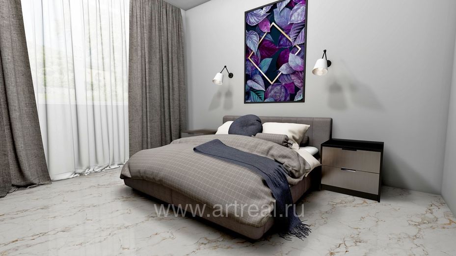 Керамогранит Gresant Faux Grey в интерьере