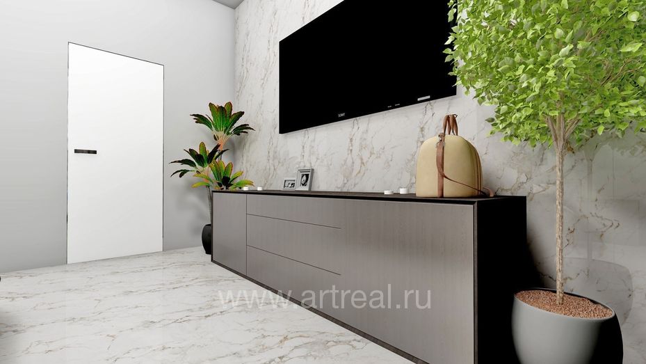 Керамогранит Gresant Faux Grey в интерьере