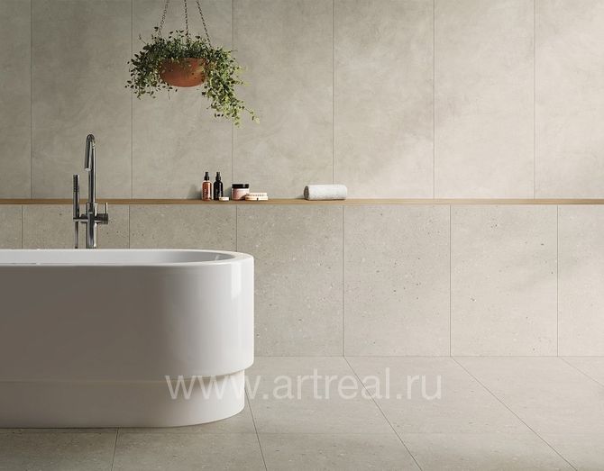 Керамогранит Vitra Russia MicroCement в интерьере