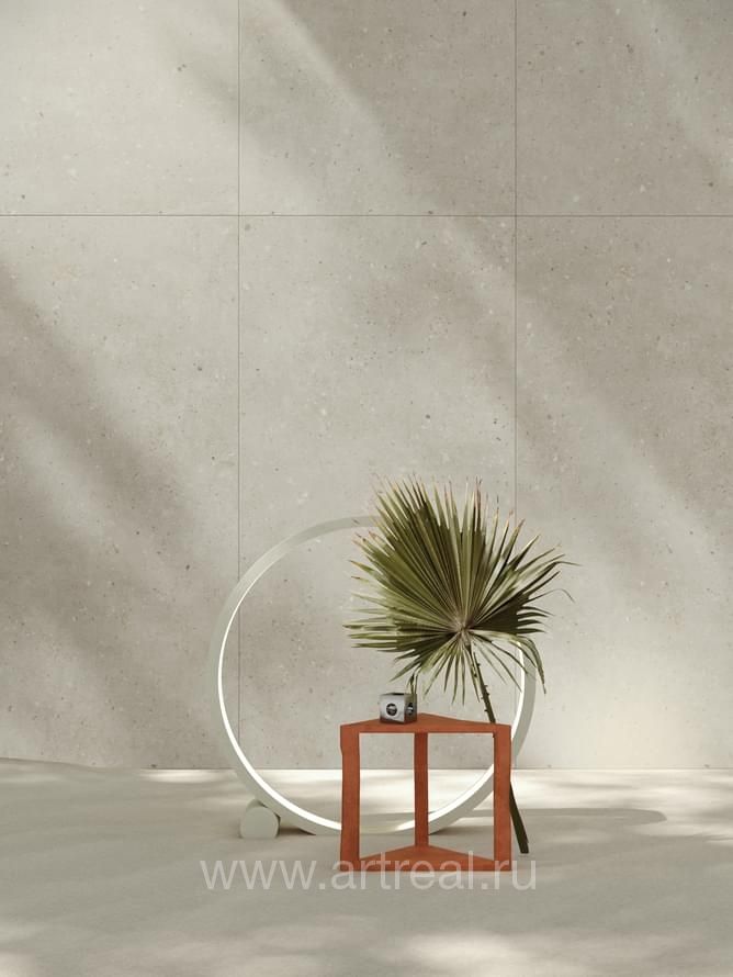 Керамогранит Vitra Russia FlakeCement в интерьере