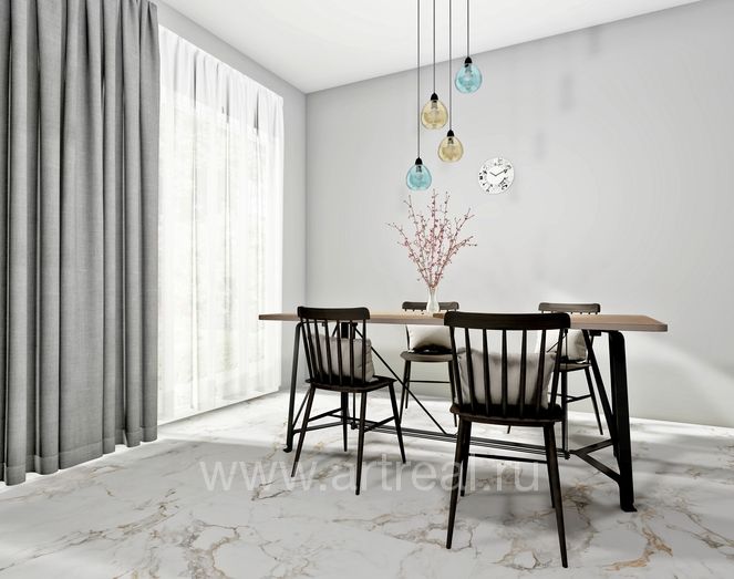 Керамогранит Gresant Calacatta Brisco в интерьере