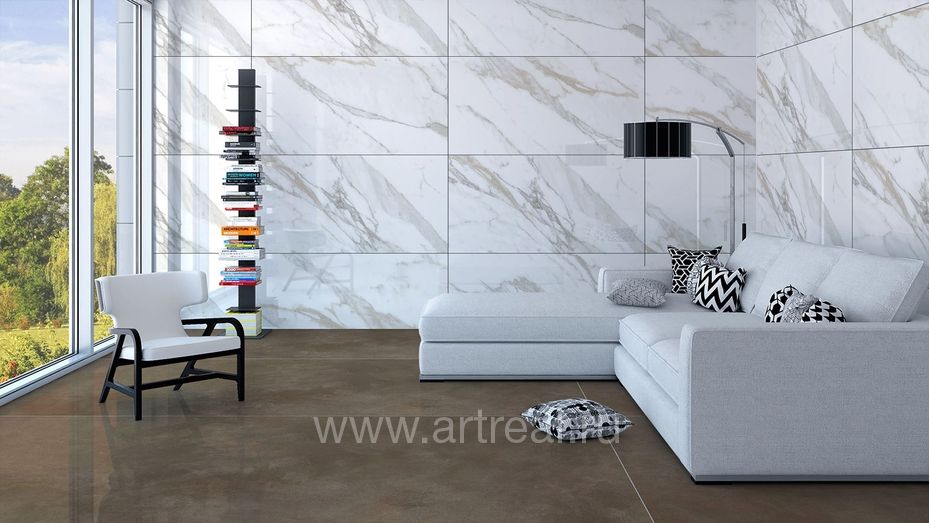 Керамогранит Gresant Calacatta Borghini в интерьере