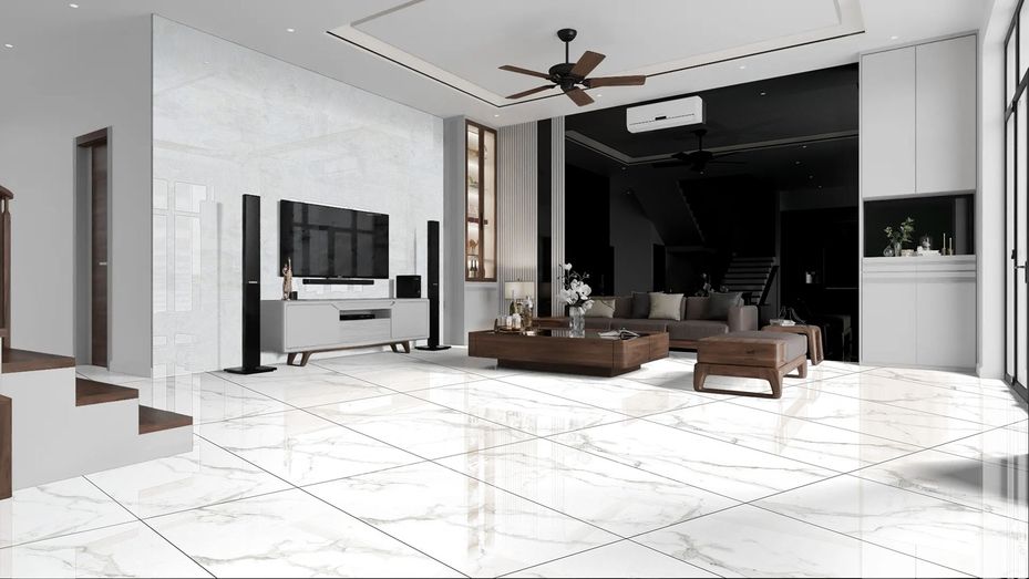 Керамогранит Gresant Amber White в интерьере