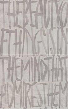 ABK Papier декор Comp. Lettering Grigio 4pz 120*75