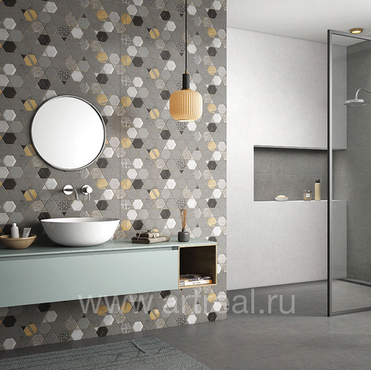 Керамогранит Gravita Cemento в интерьере