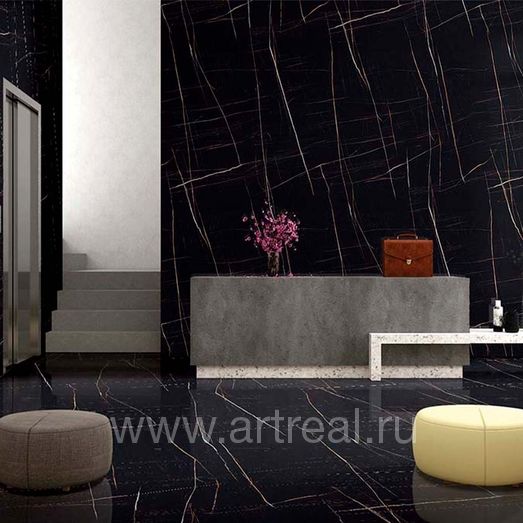 Gravita Ferro Black Керамогранит Gravita Ferro Black в интерьере