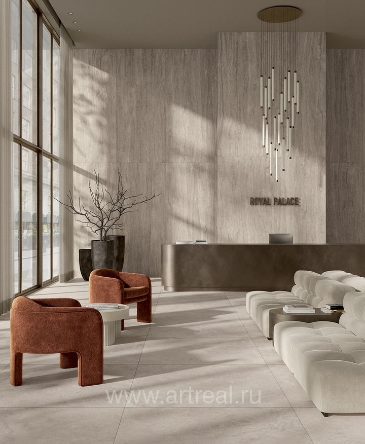 Fondovalle Royal Travertino Керамогранит Fondovalle Royal Travertino в интерьере
