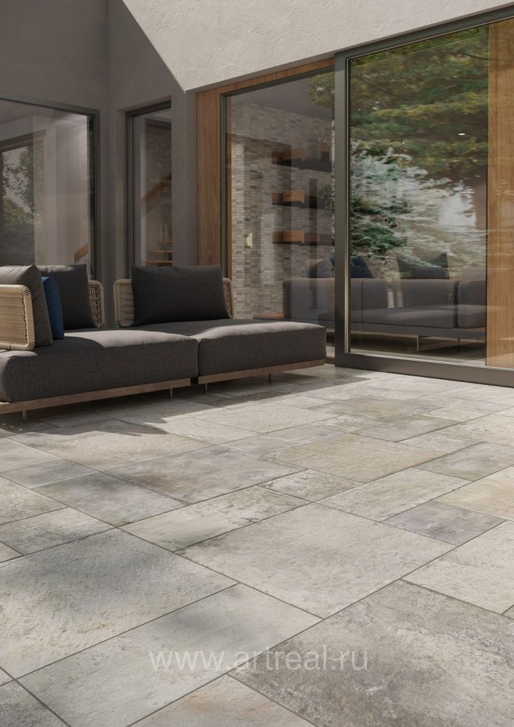 Monocibec Pietra Castello Керамогранит Monocibec Pietra Castello в интерьере