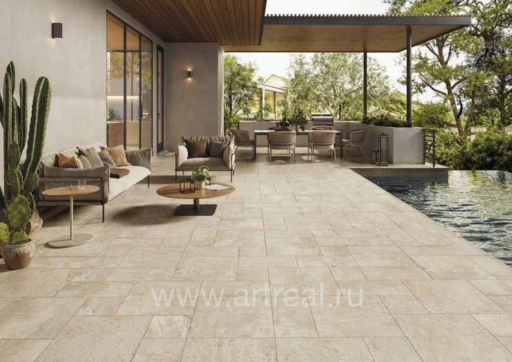 Monocibec Pietra Castello Керамогранит Monocibec Pietra Castello в интерьере