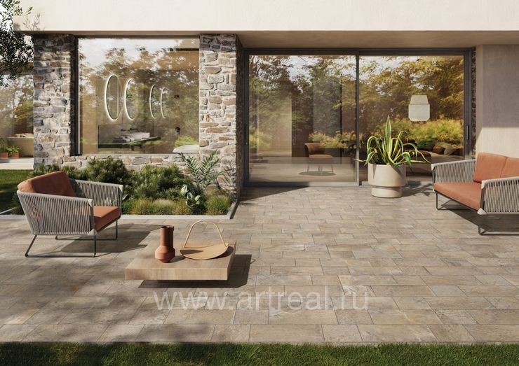 Monocibec Pietra Castello Керамогранит Monocibec Pietra Castello в интерьере