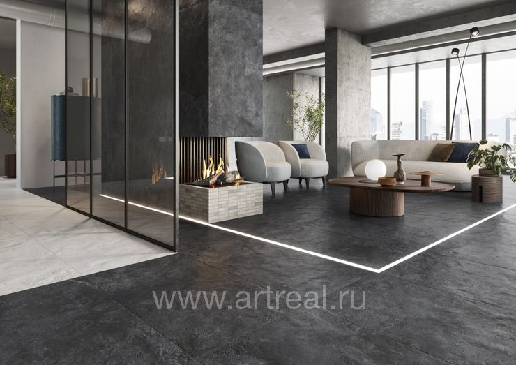 Monocibec Pietra Castello Керамогранит Monocibec Pietra Castello в интерьере