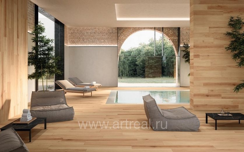 Керамогранит Atlas Concorde Italia Log Cansei в интерьере