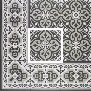 Mainzu Normandy напольная плитка Centro Black 20*20