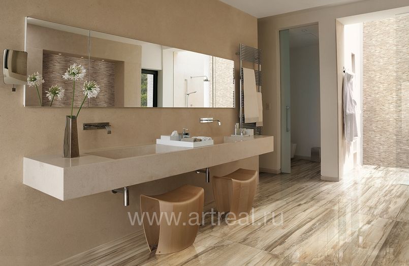 Керамическая плитка Emil Ceramica Petrified Tree в интерьере