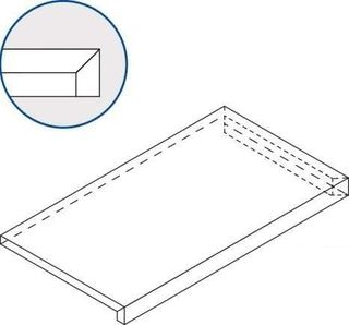 Italon Avantgarde ступень Ступень Блэк угловая правая 33*120*9