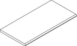 Italon Avantgarde спец. элемент Бортик Сильвер закруглённый 30*120*20