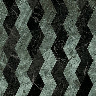 41zero42 Dandy керамогранит Ribbon Green-Black 18.6*18.6*8.5