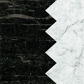 41zero42 Dandy керамогранит Comb Black-White 18.6*18.6*8.5