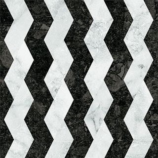 41zero42 Dandy керамогранит Ribbon Black-White 18.6*18.6*8.5