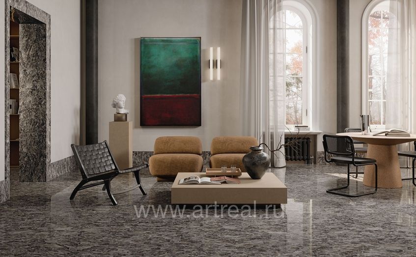 Graniti Fiandre Selenite Maximum Керамогранит Graniti Fiandre Selenite Maximum в интерьере