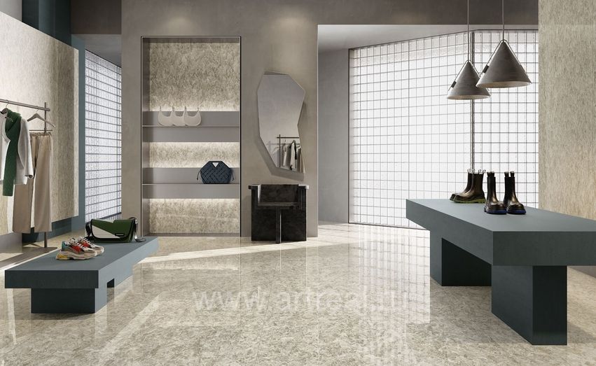 Graniti Fiandre Selenite Maximum Керамогранит Graniti Fiandre Selenite Maximum в интерьере