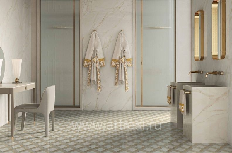 Gardenia (Versace) Tarsia Керамогранит Gardenia (Versace) Tarsia в интерьере