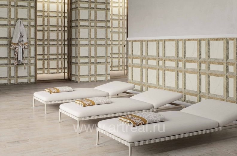 Gardenia (Versace) Tarsia Керамогранит Gardenia (Versace) Tarsia в интерьере