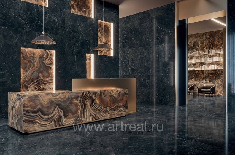 Gardenia (Versace) Tarsia Керамогранит Gardenia (Versace) Tarsia в интерьере