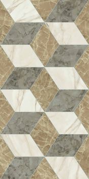 Gardenia (Versace) Tarsia керамогранит Cubical Avorio lux 3D 60*120*9