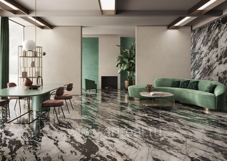 Керамогранит Florina Ceramics Marmogres в интерьере