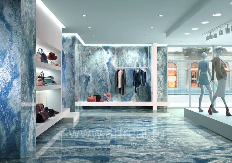 Керамогранит Tagina Onyx Diamond в интерьере