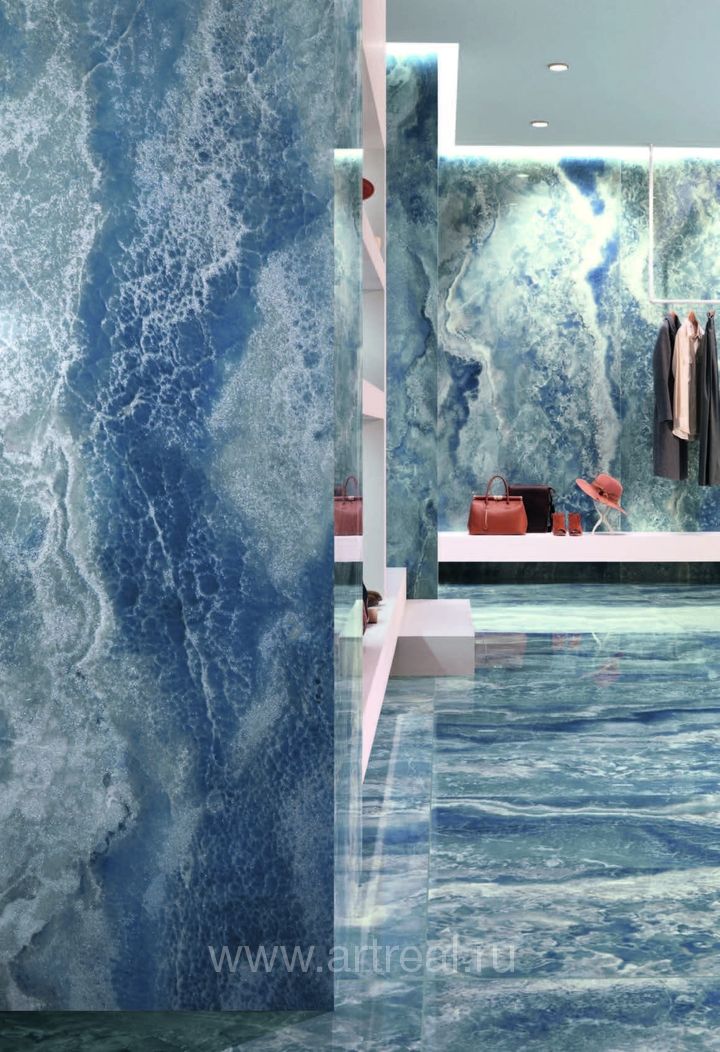 Керамогранит Tagina Onyx Diamond в интерьере